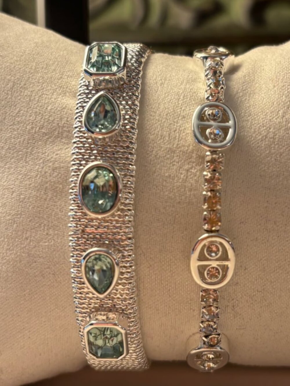 Bomb Party Bracelet Set on Rhodium
